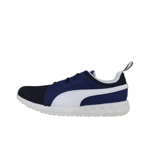 PUMA Carson Runner Knit Амортизация Износостойкий Низкий Топ Повседневная Обувь Мужская Синий Белый