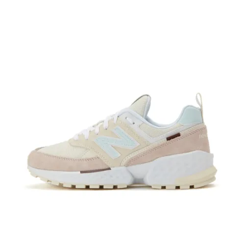 New Balance NB 574 Sport Low Топ Повседневная Обувь Женская Бежевая Розовая