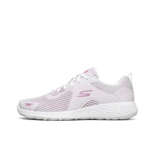 Skechers GO WALK Collection GO WALK Cool Low Top Casual Women's Light Pink White Скекиерс GO WALK Коллекция GO WALK Cool Низкий Топ Повседневный Женский Светло-Розовый Белый