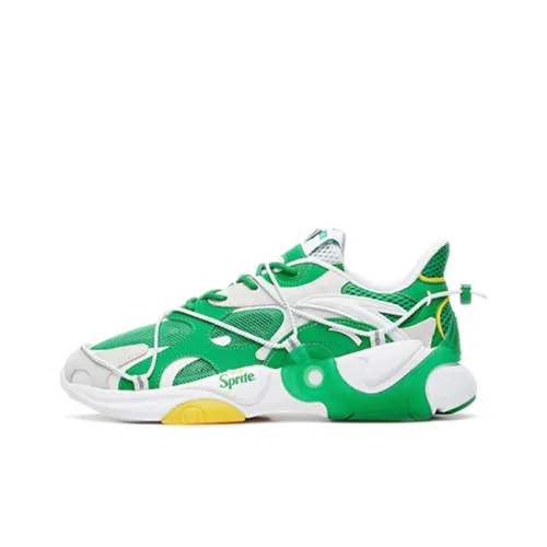 Sprite x ANTA Сплит-шоки противоскользящие устойчивые к истиранию низкий топ спортивная повседневная обувь белый зеленый