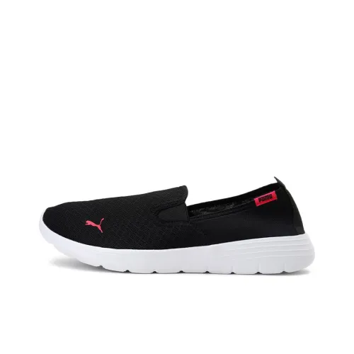 PUMA Fle Renew Slip On Амортизация Легкий Низкий Топ Повседневная Обувь Унисекс Черный Красный