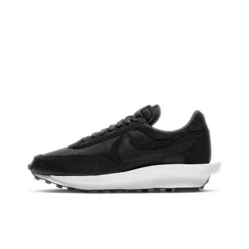 Sacai совместный бренд x Nike LDWaffle Low Топ Повседневная обувь Унисекс Чисто черный