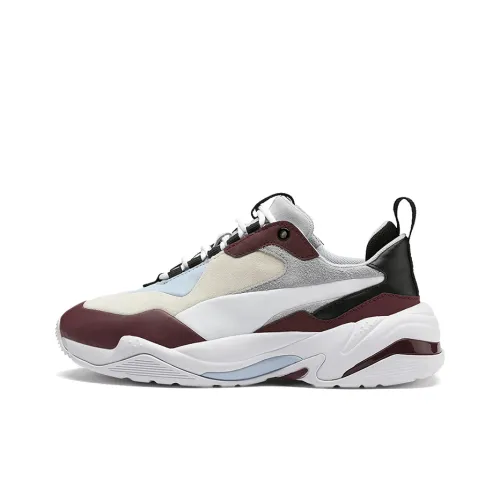 PUMA Thunder Colorblock Низкий Топ Casual Женский Хаки Серый Коричневый