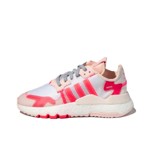 Adidas Originals Nite Jogger Шокабойеры Противоскользящий Низкий Топ Повседневный Женский Розовый Белый