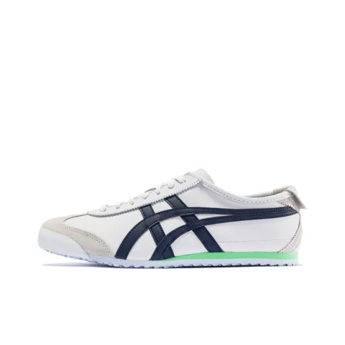 Onitsuka Tiger MEXICO 66 Амортизирующие шоки Противоскользящий низ Топ Повседневная обувь Унисекс Белый Зеленый