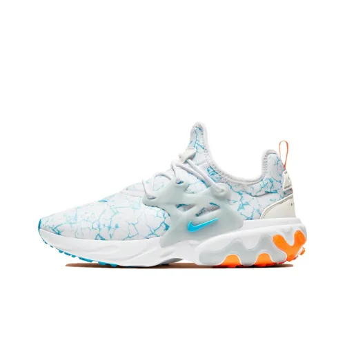 Nike React Presto Спортивная повседневная обувь Унисекс Белый Синий