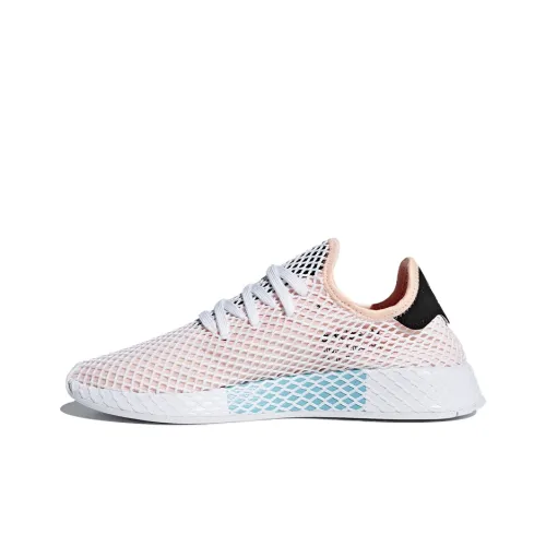 Adidas Originals Deerupt Runner Slip-on Resistant Low Top Casual Unisex Pink White Black Adidas Originals Deerupt Runner Слип-он Резистентный Низкий Топ Повседневный Унисекс Розовый Белый Черный