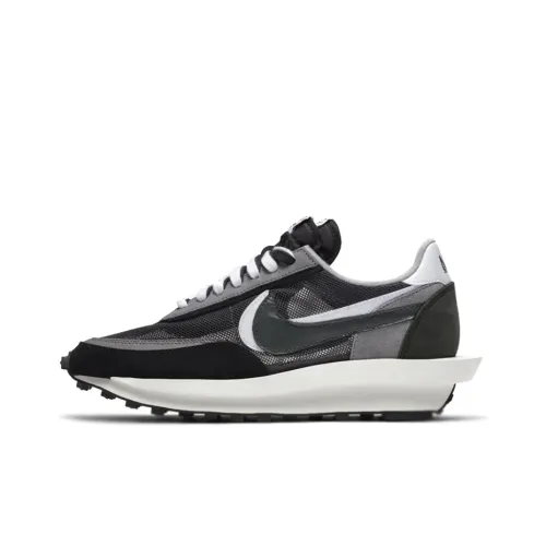 Sacai совместный бренд x Nike LDWaffle Low Топ Повседневная обувь Унисекс Черный белый