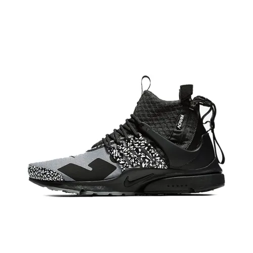 Nike Air Presto MID 'Cool GREY' Slip-on Легкий MID Топ Casual Unisex Black