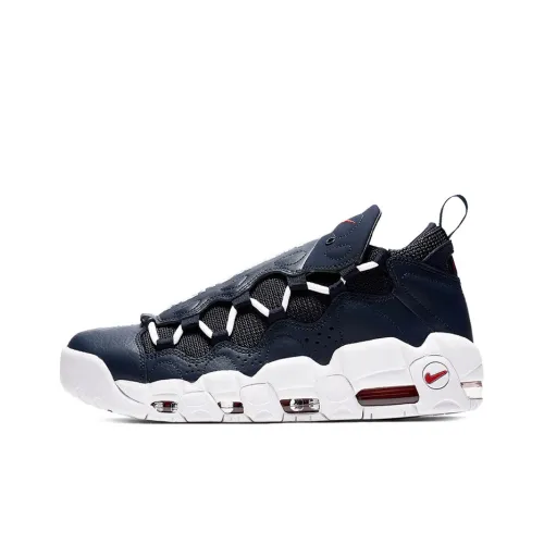 Nike Air More Money Темно-синий Спорт Шокабойеры Низкий Топ Кэжуал Унисекс Морской синий