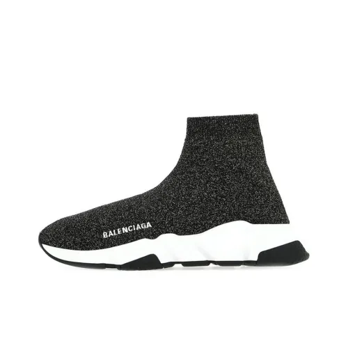Balenciaga Speed High Топ Повседневная обувь Женская Черная