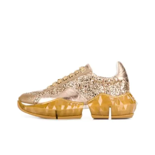 Jimmy Choo Zhou Yangjie Low Топ Повседневная обувь Мужская Золотая