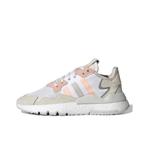 Adidas Originals Nite Jogger Амортизация Низкий Топ Casual Женский Розовый Белый