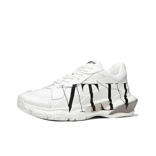 Valentino Garavani VLTN Устойчивый к истиранию Баланс Легкий Низкий Топ Casual Мужской Белый