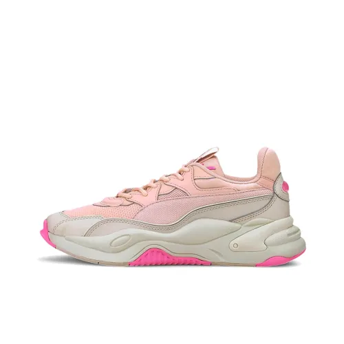 PUMA RS 2K Амортизация Устойчивый к истиранию Легкий And Дышащий Низкий Топ Casual Женский Розовый Белый