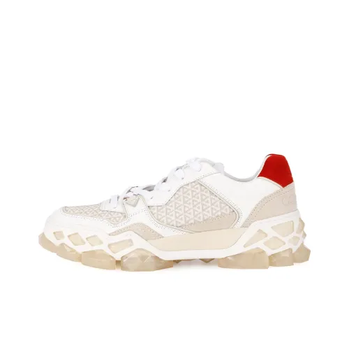 Jimmy Choo Ромб X Trainer F Low Топ Повседневная обувь Женская Белая