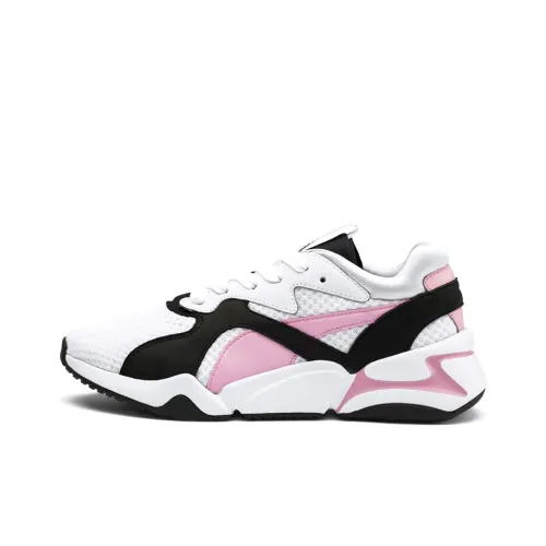 PUMA Nova '90s Bloc Low Топ Кэжуал Женские Белый Розовый