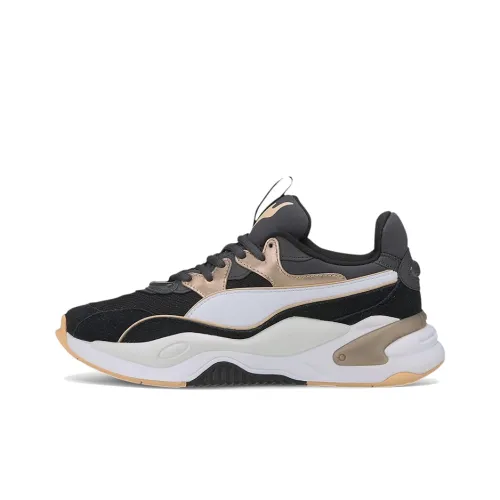 PUMA RS 2K Soft Metal Low Top Casual Women's Black Rose Gold PUMA RS 2K Мягкий Металл Низкий Топ Повседневный Женский Черный Розовый Золото