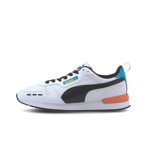PUMA R78 Neon Амортизация Устойчивый к истиранию Легкий Низкий Топ Casual Унисекс Черный Белый Оранжевый