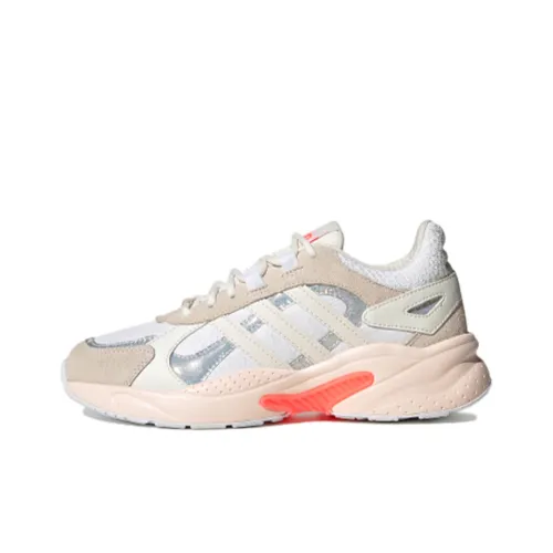 ADIDAS NEO Crazychaos Shadow Устойчивый к истиранию Низкий Топ Casual Женский Белый Серебряный