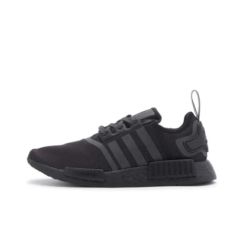 Adidas Originals NMD_R1 Slip Resistant Abrasion Resistant Низкий Топ Casual Унисекс Pure Black