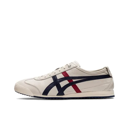 Onitsuka Tiger MEXICO 66 Low Топ Повседневная обувь Унисекс Бежевый Белый Темно-синий Красный
