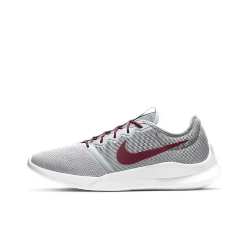 Nike Viale Tech Racer Anti-slip Lightweight Low Top Casual Shoes Men's Gray Red Найк Viale Tech Racer Anti-slip Lightweight Низкий Топ Повседневная Обувь Мужская Серый Красный