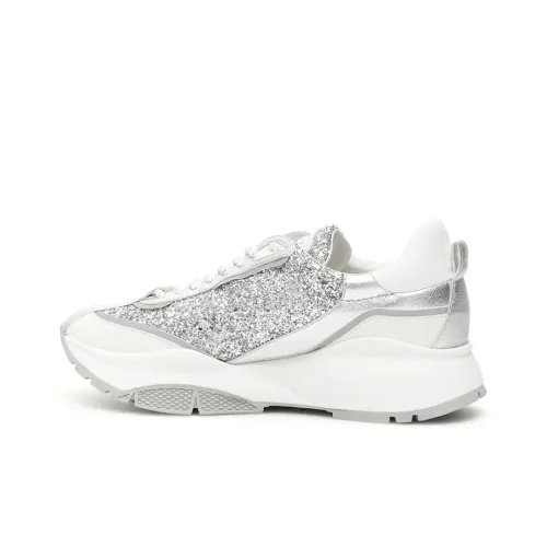 Jimmy Choo Низкий топ Повседневная обувь Женская серебряная