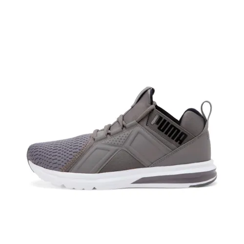 PUMA Enzo Дышащая Амортизация Низкие Кроссовки для спорта Мужские Серый Белый