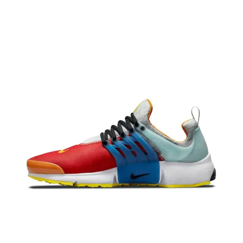 Nike Air Presto 'What The' Устойчивый к истиранию Низкий Топ Casual Унисекс Красный Синий Серый