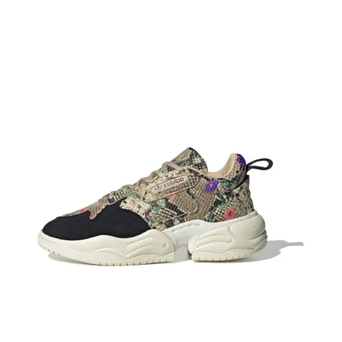 Adidas Originals Super Court Нескользящий Легкий MID Топ Повседневная обувь Женская Черный Белый