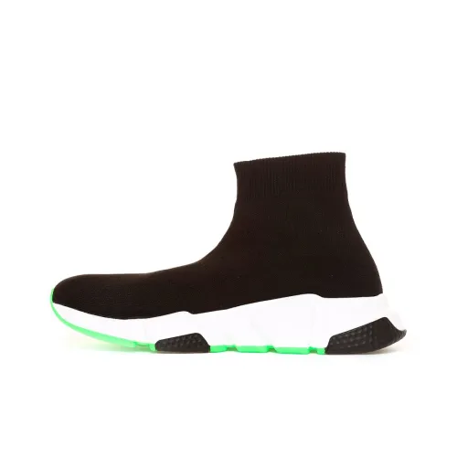 Balenciaga Speed High Топ Повседневная обувь Женская Черная Зеленая