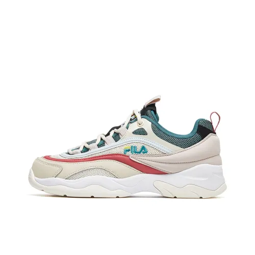 FILA Ray Low Топ Повседневная обувь Женская Красная Белая Зеленая