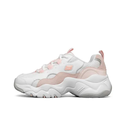 Skechers D'LITES 3,0 Низкий Топ Casual Женский Белый Розовый
