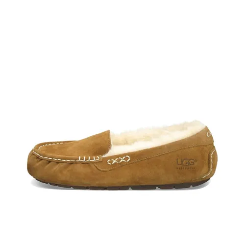 UGG ANSLEY Термический Износостойкий Низкий Топ Спортивная Повседневная Обувь Женская Коричневый