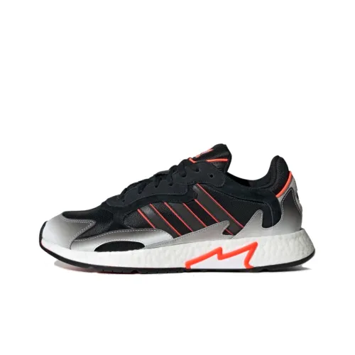 Adidas Originals TRESC RUN Slip-resistant Abrasion-resistant Lightweight Low Top Casual Men's Silver Gray Red Adidas Originals TRESC RUN Противоскользящий Устойчивый к истиранию Легкий Низкий Топ Повседневный Мужской Серебристо-Серый Красный
