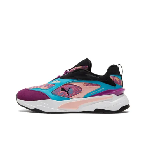 PUMA RS Fast Low Топ Повседневная обувь Женская Черный Фиолетовый Синий