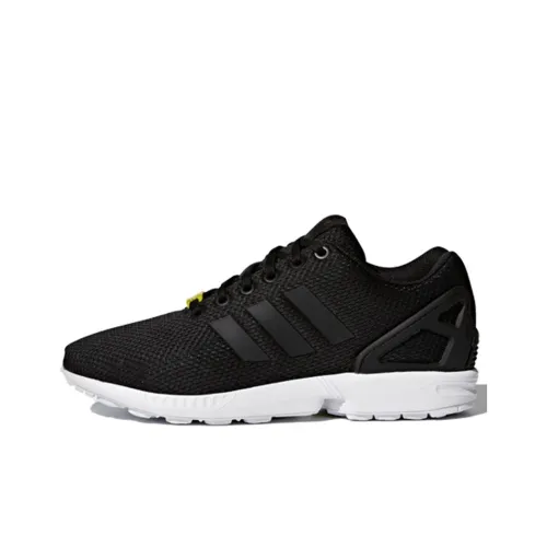 Adidas Originals ZX Flu Slip-Resistant Low Top Повседневная обувь Унисекс Черный Белый