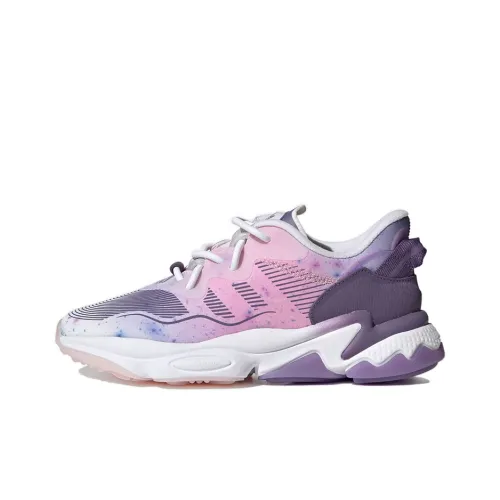 Adidas Originals Ozweego Амортизация Поддержка Баланс Легкий Низкий Топ Повседневный Женский Розовый Фиолетовый