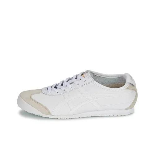 Onitsuka Tiger MEXICO 66 Амортизация Противоскользящий Легкий Низкий Топ Повседневная Обувь Унисекс Белый Серый