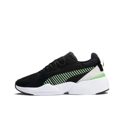 PUMA Slip-resistant и дышащий низкий топ для повседневного использования унисекс черный зеленый