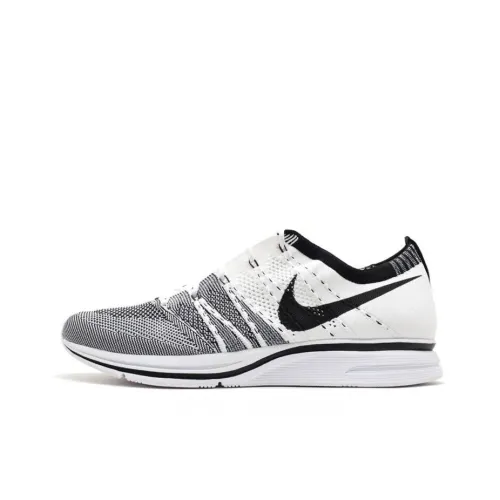 Nike Flyknit Trainer Slip-resistant Low Top Casual Shoes Unisex White Найк Flyknit Trainer противоскользящий низкий топ повседневная обувь унисекс белый