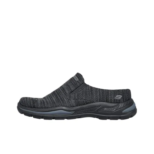 Skechers Arch Fit Motley Дышащий Низкий Топ Повседневная Обувь Черный