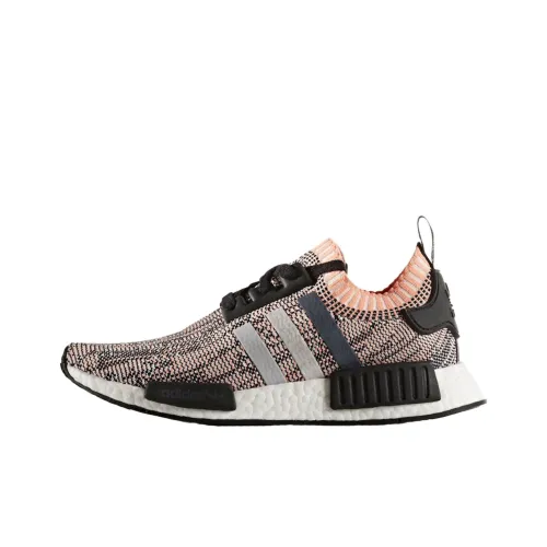 Adidas Originals NMD_R1 Glitch Розовый CAMO Противоскользящий Устойчивый к истиранию Низкий Топ Повседневная обувь Женская Черный Розовый