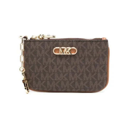 MICHAEL KORS Кожаный держатель для карт и кошелек женский ореховый коричневый