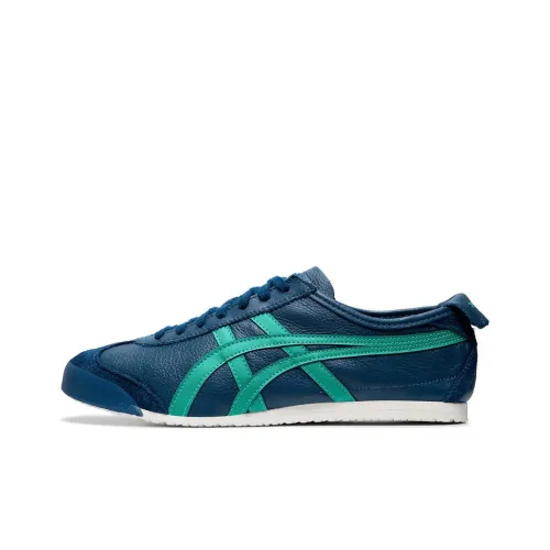 Onitsuka Tiger MEXICO 66 Low Топ Спортивная Повседневная Обувь Унисекс Темно-синий Зеленый