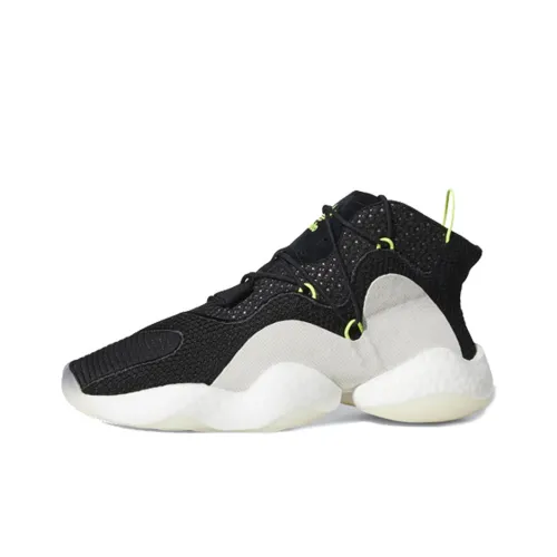 Adidas Originals Crazy BYW 1,0 Основной черный Солнечный Желтый Амортизация Поддержка MID Топ Спортивная повседневная обувь Унисекс Черный