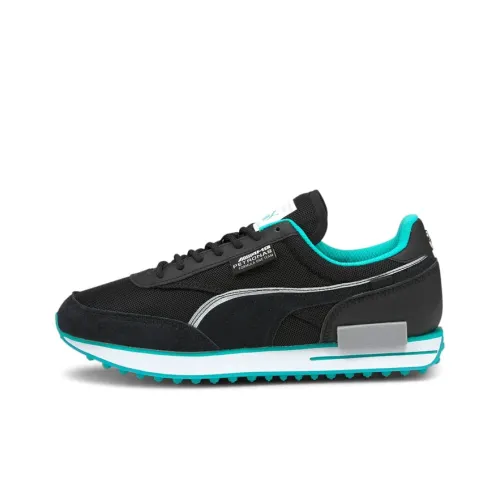 PUMA Future Rider Low Топ Повседневная обувь Мужская Черная Синяя