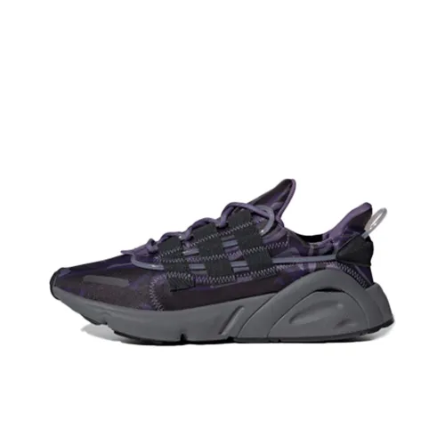 Adidas Originals LXCON Future Shock Absorbers Slip-Resistant Breathable Low-Top Casual Men's Purple Black