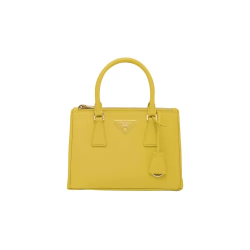 PRADA Galleria Killer Bag Сумка через плечо из кожи маленькая сумка для женщин желтая
